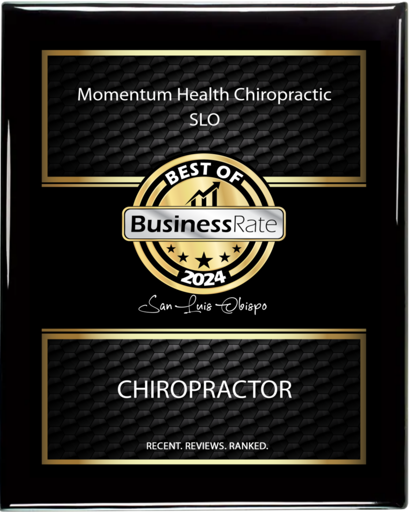 plaque award, BusinessRate Best Chiropractor of 2024